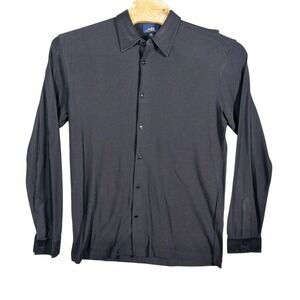 Wilkie Rodriguez Long Sleeve Silk Blend Shirt Mens Large Preppy Office Golf